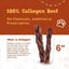 Long Lasting 6-inch Braided Beef Collagen Stick Dog Chews