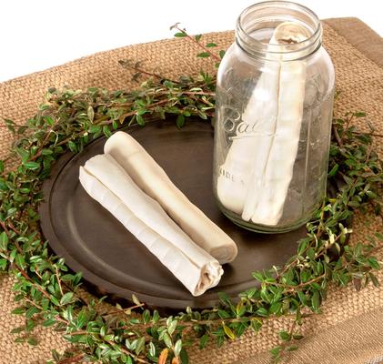 Beefhide 8-inch Rolls Natural Flavored Dog Hard Chews, 15 count