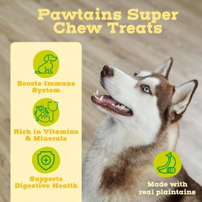 Pawtains Bone Dog Chew, Small, 12 count