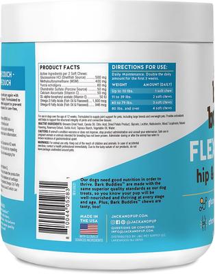 Bark Buddies Flex-Agility Hip & Joint Dog Supplement, 60 count