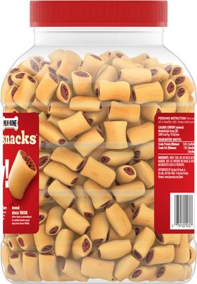 Bundle: Milk-Bone MaroSnacks Real Bone Marrow Treats, 38-oz, case of 2 + MaroSnacks Real Bone Marrow Dog Treats, 40-oz tub