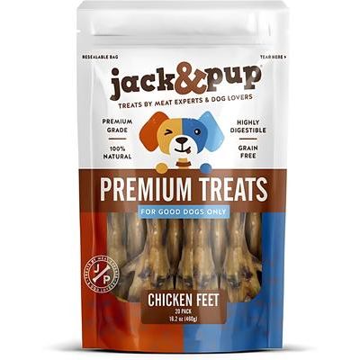 Galletas de patas de pollo para perros, 20 unidades