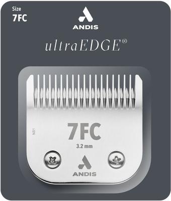 Bundle: Andis AGC2 UltraEdge 2-Speed Dog & Cat Hair Grooming Clipper, Burgundy + UltraEdge Detachable Blade, #7FC, 1/8-in, 3.2mm