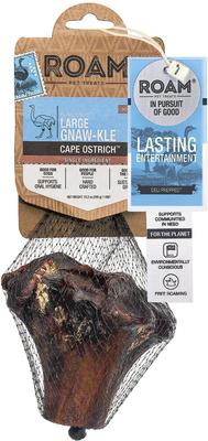 Large Gnawkle Cape Ostrich Dog Treat, 1 count