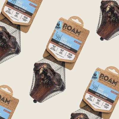 Large Gnawkle Cape Ostrich Dog Treat, 1 count