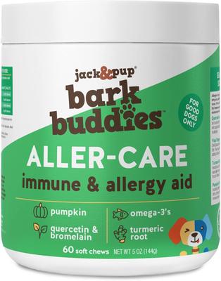 Bark Buddies Aller-Care Dog Immune Supplement, 60 count