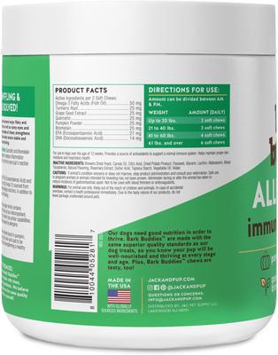 Bark Buddies Aller-Care Dog Immune Supplement, 60 count
