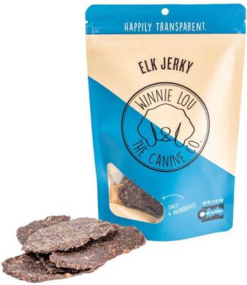 Elk Jerky Dog Treats, 2.5-oz bag