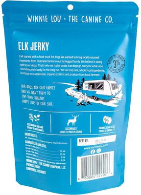 Elk Jerky Dog Treats, 2.5-oz bag