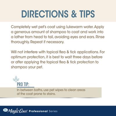 Champú blanqueador nutritivo de avena Magic Coat Professional Series para perros, bolsa de 16 onzas líquidas