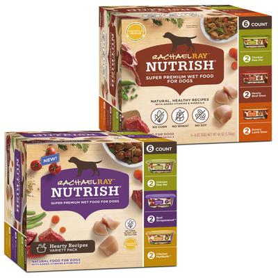 Bundle: Rachael Ray Nutrish Variety Pack + Hearty Recipes Variety Pack Wet Dog Food