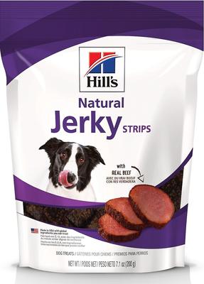Natural Jerky Strips with Real Beef Dog Treats, 7.1-oz bag, bundle of 2