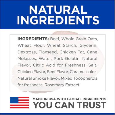 Natural Jerky Strips with Real Beef Dog Treats, 7.1-oz bag, bundle of 2