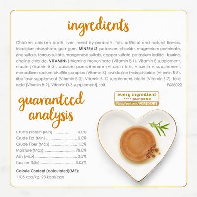 Classic Pate Tender Chicken & Liver Feast Wet Cat Food, 3-oz, case of 24