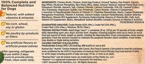 Bundle: Rachael Ray Nutrish Chicken Paw Pie Wet Dog Food + Chicken Muttballs with Pasta Wet Food