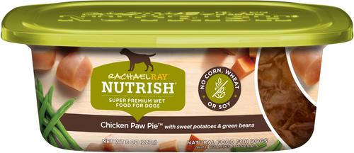 Bundle: Rachael Ray Nutrish Savory Lamb Stew + Chicken Paw Pie Wet Dog Food