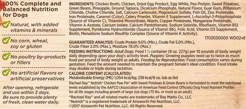 Bundle: Variety Pack - Rachael Ray Nutrish Hearty Beef Stew Grain-Free Wet Dog Food, Chicken Paw Pie & Lamb Stew Flavors