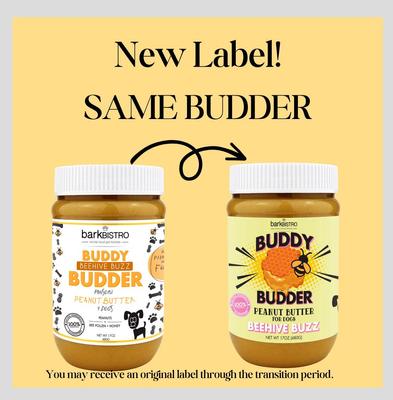 Beehive Buzz Buddy Budder Dog Treat, 17-oz jar