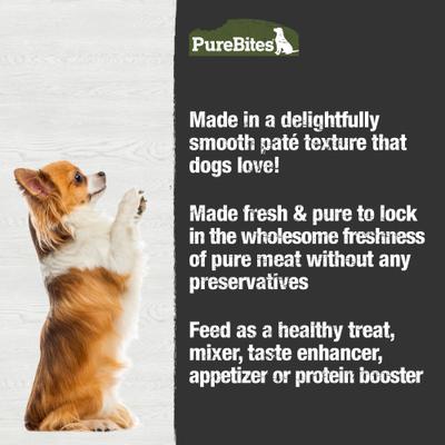 100% Pure Chicken & Beef Paté Dog Food Toppings, 2.5-oz can, 12 count