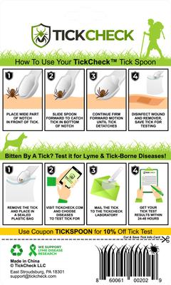 Remover Spoon with Tick ID Card, 3-pack