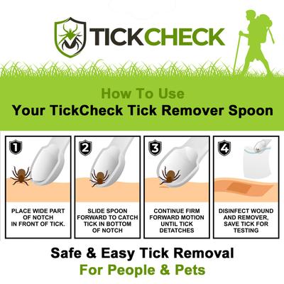 Remover Spoon with Tick ID Card, 3-pack