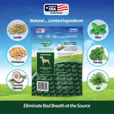 Fresh Smileezz Medium Grain-Free Dental Dog Treats, 18 count