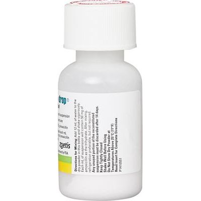 Amoxi-Drop (amoxicilina) en polvo para suspensión oral para perros y gatos, 50 mg, 15 ml