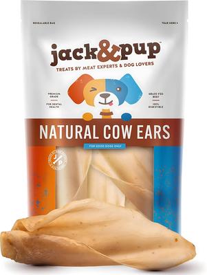 Premium Cow Ear Dog Treats, 15 count