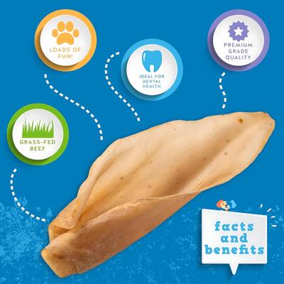 Premium Cow Ear Dog Treats, 15 count