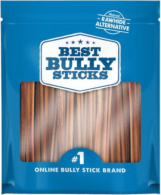 Golosinas delgadas para perros Bully Sticks de 6 pulgadas, 24 unidades