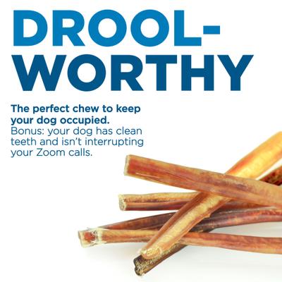 Thin 6" Bully Sticks Dog Treats, 24 count