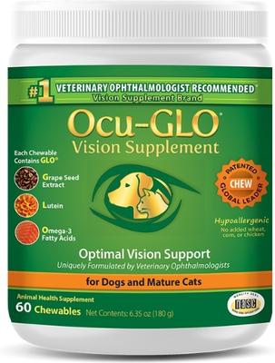 Ocu-GLO Optimal Vision Support Soft Chew Dog & Cat Supplement, 60 count