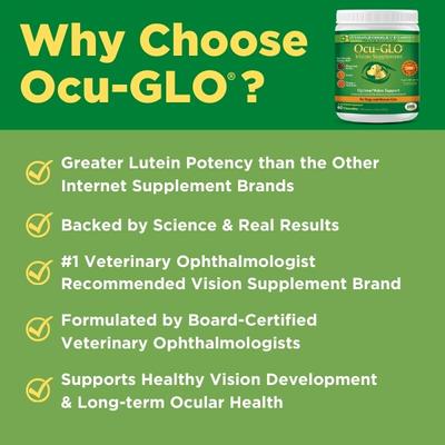 Ocu-GLO Optimal Vision Support Soft Chew Dog & Cat Supplement, 60 count