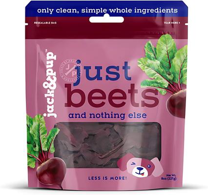 Just Beets Natural Dog Chew Treats, 8-oz bag