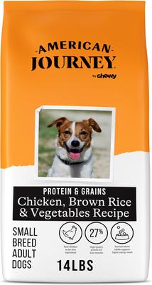 Protein & Grains Small Breed Chicken, Brown Rice & Vegetables Recipe Adult Dry Dog Food, 28-lb bundle