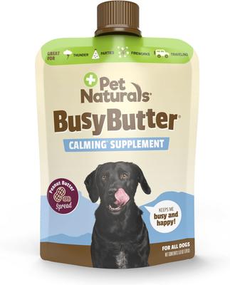 BusyButter Easy Squeeze Peanut Butter Flavored Paste Calming Supplement for Dogs, 6-oz pouch