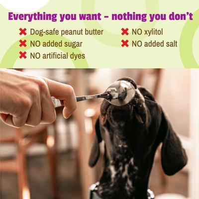 BusyButter Easy Squeeze Peanut Butter Flavored Paste Calming Supplement for Dogs, 6-oz pouch