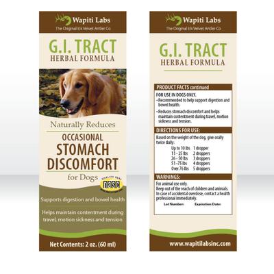 G.I. Tract Liquid Digestive Supplement for Dogs, 2-fl oz bottle
