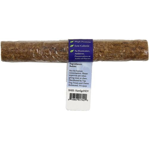 Golosinas de salchicha de conejo para perros, 6 unidades