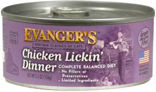 Classic Recipes Chicken Lickin' Dinner Grain-Free Canned Cat Food, 5.5-oz, case of 24