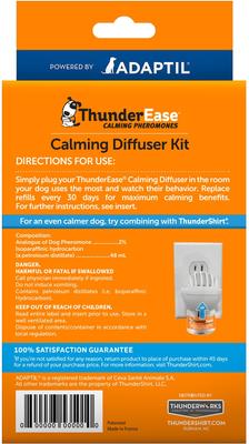 Bundle: ThunderShirt Classic Anxiety & Calming Vest, Heather Grey, Medium + ThunderEase Calming Diffuser for Dogs