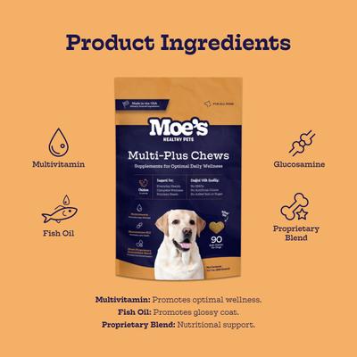 Chicken Flavor Multi-Plus Bites Chews for Dogs, 90 count
