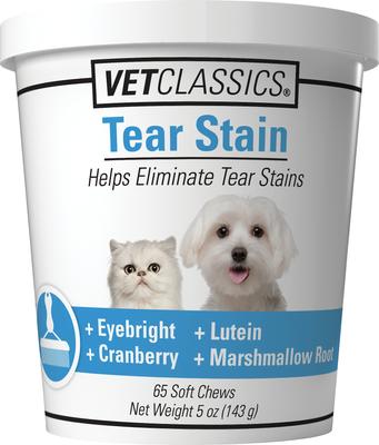 Tear Stain Soft Chews Dog & Cat Supplement, 65 count
