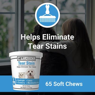 Tear Stain Soft Chews Dog & Cat Supplement, 65 count