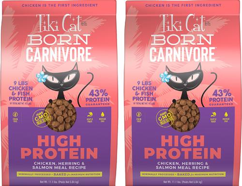 Born Carnivore High Protein Herring & Salmon Meal Dry Cat Food, 11.1-lb bag
