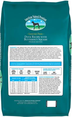 Legume-Free Chicken-Free Duck with Butternut Squash Dry Dog Food, 30-lb bag