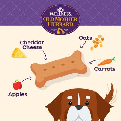 Galletas grandes horneadas naturales Bac'N'Cheez Classic de Wellness para perros, bolsa de 3.3 lb