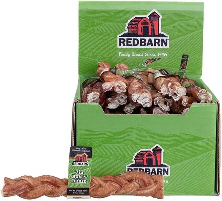 Premium 7" Braided Bully Sticks Dog Treats, 1 count