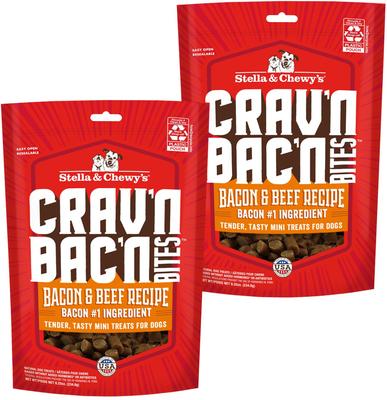 Crav'n Bac'n Bites Bacon & Duck Recipe Dog Treats, 8.25-oz bag