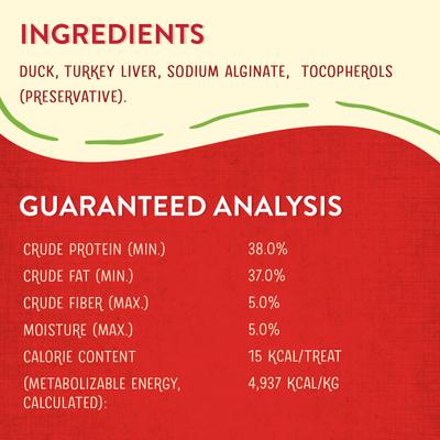 Duck Wild Weenies Freeze-Dried Raw Dog Treats, 3.25-oz bag, bundle of 2